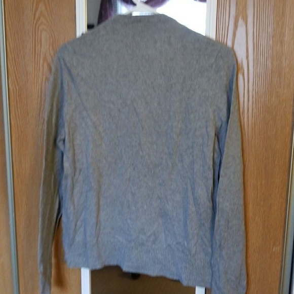 Torrid Lace Front Black/Gray Cardigan Sweater - Picture 2 of 2